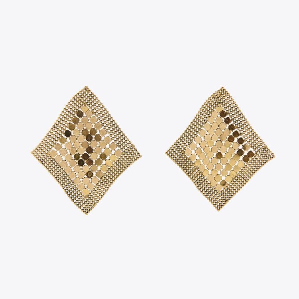 NWT Zara Metal Mesh Earrings - Picture 3 of 8